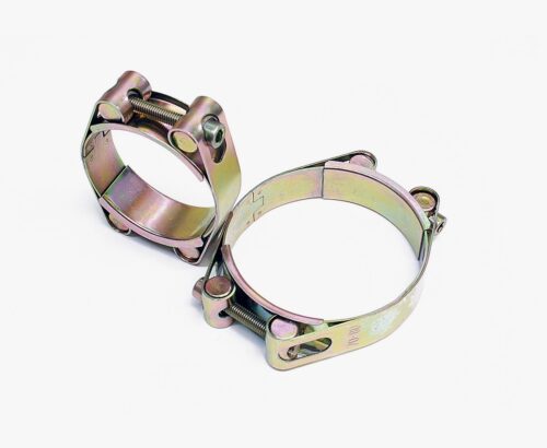 Хомут усиленный двухболтовый 065-75/24 W2 нерж