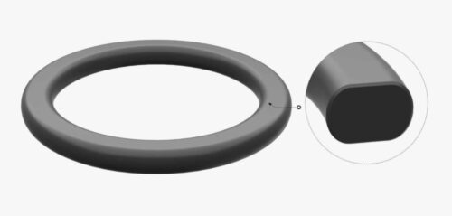 Кольцо резиновое овального сечения  2-250-1118 ОСТ В 38.0521-85