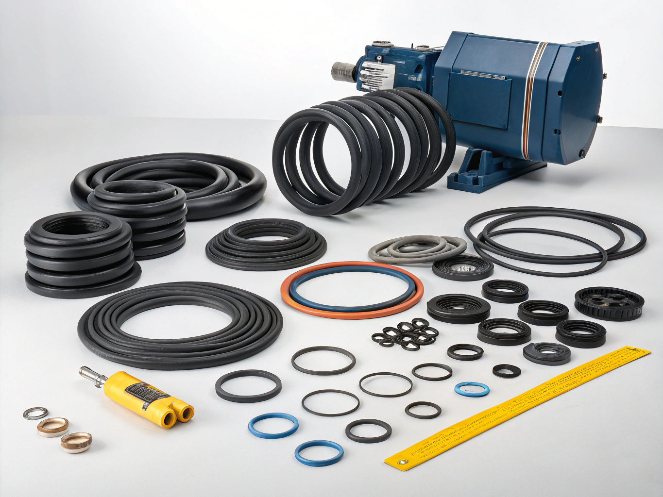 Ассортимент резинотехнических изделий на складе